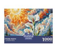 Peace Lily 1000 Pieces Jigsaw Puzzles For Adults Educational Games Stress Relieving Entertainment Exercise The Memory of The Brain for Adults And Kids, Age 12 Years Up 38x26cm/1000pcs