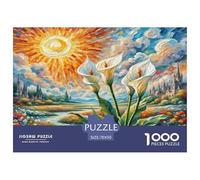 Peace Lily 1000 Pieces Jigsaw Puzzles for Adults Impossible Birthday Gifts for Women And Man Challenge High Difficulty 70x50cm/1000pcs