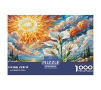 Peace Lily 1000 Pieces Jigsaws for Adults Fun, Challenging & Brainteasing Beautiful Home Decoration Challenge High Difficulty 38x26cm/1000pcs