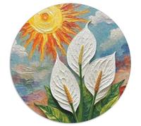 Peace Lily Jigsaw Puzzles Puzzle for Adults Kids. 1000 Piece Impossible Challenge Toy Educational Games Home Decoration for Adults& Kids Age 14 Years Up 1000pcs (67.5x67.5cm)