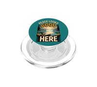 Peace Looks Good Here PopSockets PopGrip for MagSafe