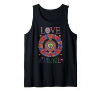 Peace Love 60s 70s Flower Power Hippie Outfit Tank Top