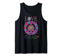 Peace Love 60s 70s Flower Power Hippie Outfit Tank Top