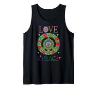 Peace Love 60s 70s Flower Power Hippie Outfit Tank Top
