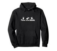 Peace Love Aerial Yoga Lover Aerial Yoga Pullover Hoodie