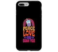 Peace Love and Boba Tea Bohemian Rainbow Case for iPhone 7 Plus/8 Plus