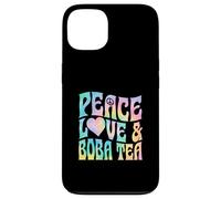 Peace Love And Boba Tea Heart and Peace Symbol Case for iPhone 13