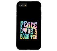 Peace Love And Boba Tea Heart and Peace Symbol Case for iPhone SE (2020) / 7/8