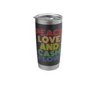 Peace Love and Cash Flow Stainless Steel Insulated Tumbler