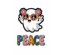 Peace, Love and Ghosts Notebook: A Groovy Ghost Journal for Spooky Vibes, Good Energy & Chill Thoughts