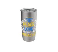 Peace Love and Miracles Stainless Steel Insulated Tumbler