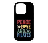 Peace Love And Pilates Reformer Fitness Workout Case for iPhone 14 Pro