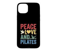 Peace Love And Pilates Reformer Fitness Workout Case for iPhone 15 Plus