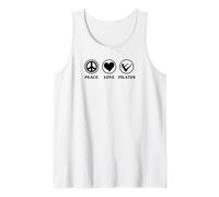 Peace Love and Pilates Simple Aesthetic Tank Top