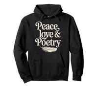 Peace Love and Poetry Pullover Hoodie