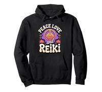 Peace Love and Reiki Energy Healing Pullover Hoodie