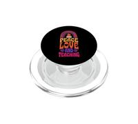 Peace Love And Teaching Bohemian Rainbow PopSockets PopGrip for MagSafe