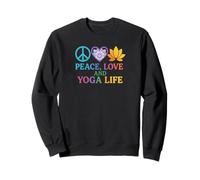 Peace Love and Yoga Life Lotus Flower Sweatshirt
