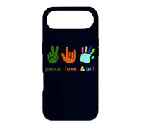 Peace Love Art Funny Fingers Hand Sign Painter Art Teacher Case for iPhone Air