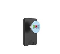 Peace Love Badminton Player PopSockets PopWallet for MagSafe