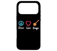 Peace Love Banjo Enthusiast Case for iPhone 17 Pro Max