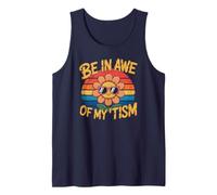 Peace Love BE in AWE My TISM Flower Autism Advocate Inspire Tank Top