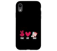Peace Love Bingo Bingo Player Fun Design Case for iPhone XR
