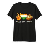 Peace Love Biryani Indian Food Lover Premium T-Shirt