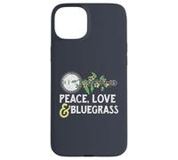Peace, Love & Bluegrass - Banjo Nature Vines Illustration Case for iPhone 15 Plus