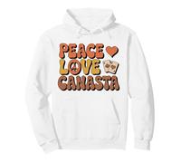 Peace Love Canasta Card Game Canasta Lover Card Game Pullover Hoodie