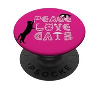 Peace Love Cats PopSockets Adhesive PopGrip