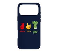 Peace Love Celery Juice Funny Organic Juicing Juicer Health Case for iPhone 17 Pro Max