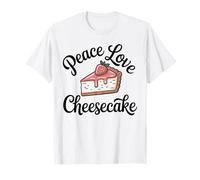Peace Love Cheesecake Funny Cake T-Shirt