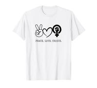 Peace Love Choice Feminist Women's Rights T-Shirt