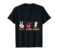 Peace Love Cockatoo Parrot Women Cockatoos T-Shirt
