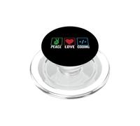 Peace Love Coding PopSockets PopGrip for MagSafe