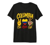 Peace Love Coffee Colombia Premium T-Shirt
