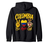 Peace Love Coffee Colombia Zip Hoodie