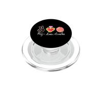 Peace Love Conchas Pan Dulce Funny Mexican Spanish Saying PopSockets PopGrip for MagSafe