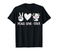 Peace Love Cows Farm Animals Cow Lover Farmer Gifts T-Shirt