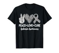 Peace Love Cure Aphasia Common Brain - Language Disorder T-Shirt