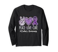 Peace Love Cure Crohn's Awareness - IBD Fighter Long Sleeve T-Shirt