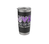 Peace Love Cure Crohn's Awareness - IBD Fighter Stainless Steel Insulated Tumbler