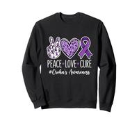 Peace Love Cure Crohn's Awareness - IBD Fighter Sweatshirt