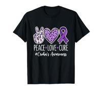 Peace Love Cure Crohn's Awareness - IBD Fighter Value Graphic T-Shirt