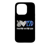 Peace Love Cure Diabetes Awareness T2D Diabetes Case for iPhone 15 Pro