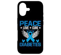 Peace Love Cure Diabetes Case for iPhone 17