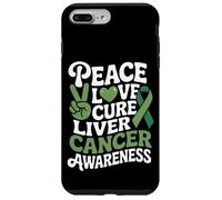 Peace Love Cure Liver Cancer Awareness Case for iPhone 7 Plus/8 Plus