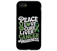 Peace Love Cure Liver Cancer Awareness Case for iPhone SE (2020) / 7/8