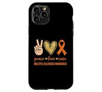 Peace Love Cure Multiple Sclerosis Awareness Case for iPhone 11 Pro
